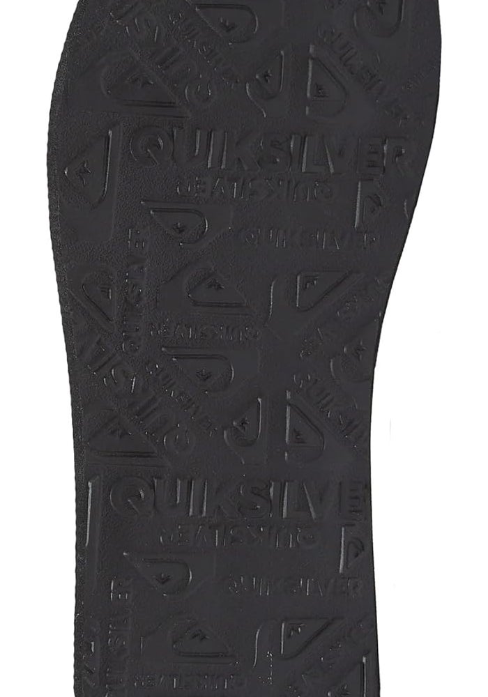 Quiksilver Men's Carver Suede 3 Point Flip Flop Athletic Sandal - Solid Black - Image 5