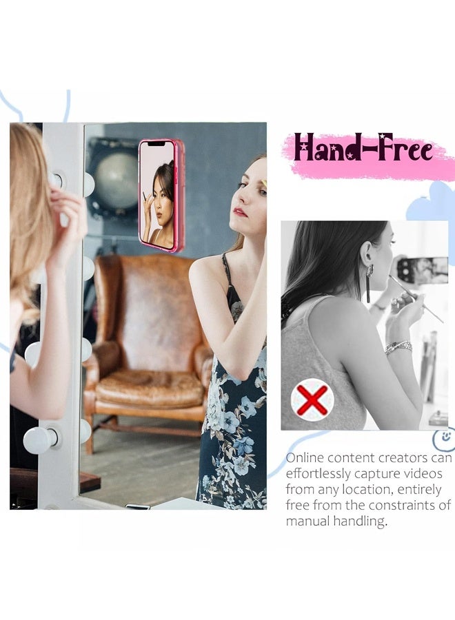 4PCS Silicone Suction Phone Case Mount, Non Slip Sticky Phone Grip for Cellphone, Silicon Adhesive Suction Cup Phone Mount - Image 5