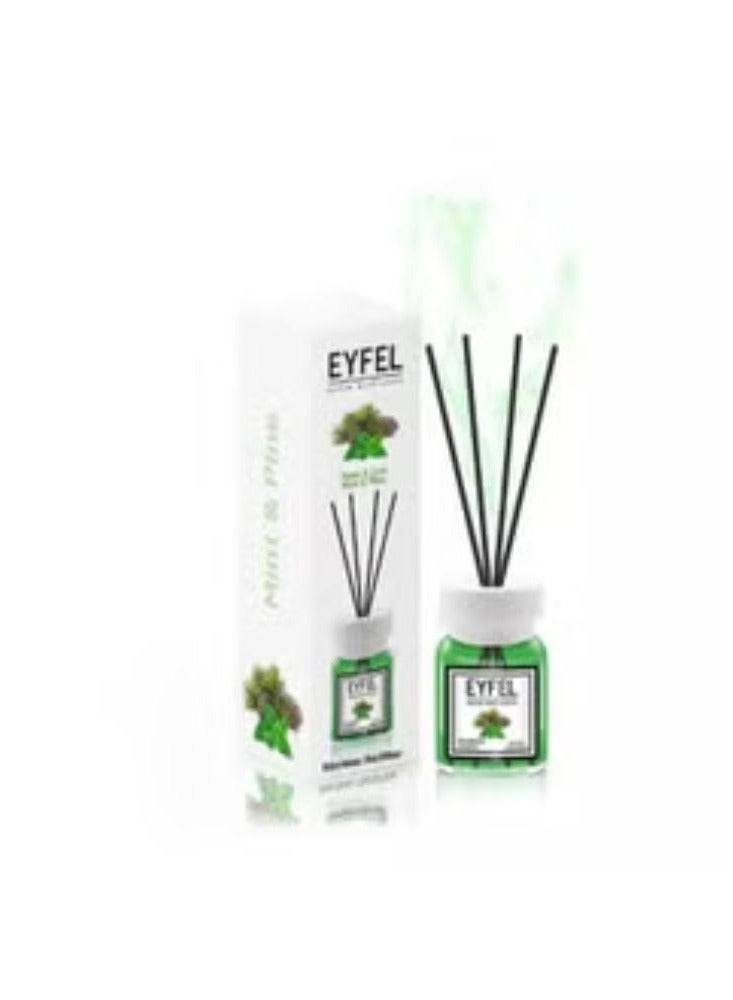BUYCO EYFEL Reed Diffuser, Mint & Pine - 120ml | Best Home Fragrance | Long-Lasting Eyfel Perfume Aroma Diffuser | Enhance Home Ambiance with Mint & Pine Scent | Perfect for Living Rooms & Bedrooms - Image 2