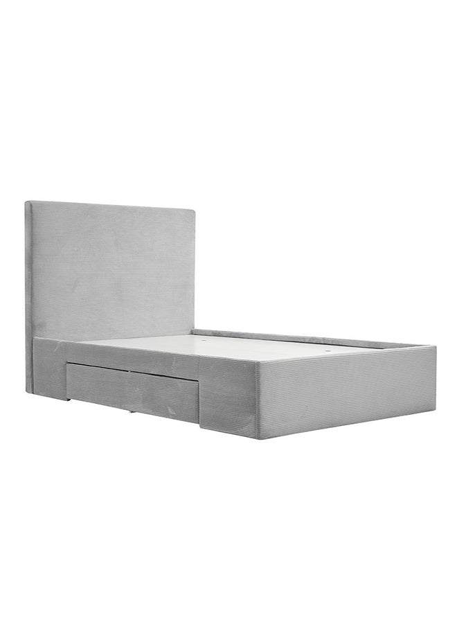 DANUBE HOME Danube Home Wesley Teen Single Bed With Drawers Sturdy Modern Design Wooden Single Bed Frame Furniture L 218 x W 130 x H 121 cm Dark Grey  - Image 3