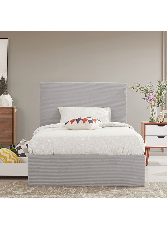DANUBE HOME Danube Home Wesley Teen Single Bed With Drawers Sturdy Modern Design Wooden Single Bed Frame Furniture L 218 x W 130 x H 121 cm Dark Grey  - Image 1