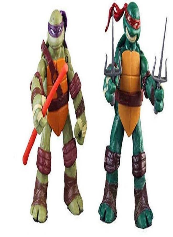 طقم مجسمات شخصيات الأكشن من سلسلة Teenage Mutant Ninja Turtles من 4 قطع 5بوصة - Image 3