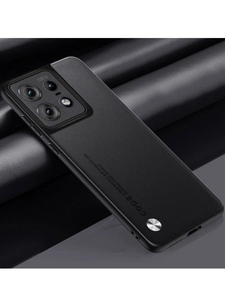 عام حافظة متوافقة مع حافظة موتورولا إيدج 50 برو ، جلد عادي صديق للبشرة مضاد للانزلاق جراب هاتف ماتي الوفير لينة حافة غطاء مقاوم للصدمات لموتورولا إيدج 50 برو - Image 2