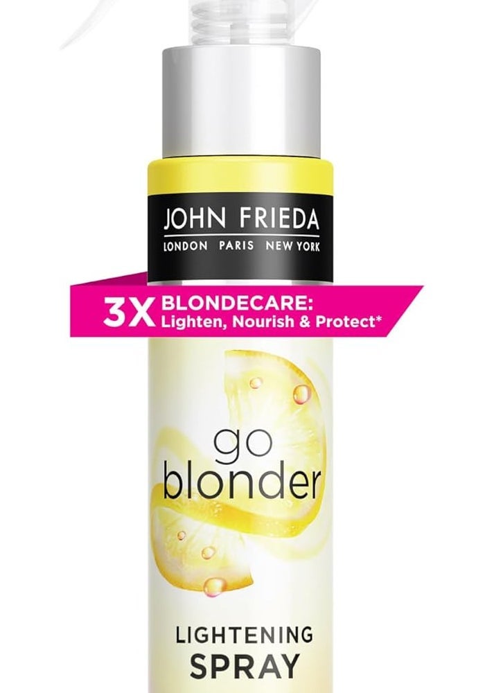 John Frieda Sheer Blonde Go Blonder Lightening Spray, Controlled Hair Lightener to Gradually Lighten Hair, with Citrus and Chamomile BlondMend Technology, 3.5 Ounce - Image 1