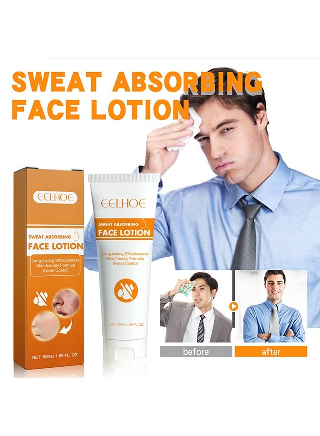 إيلهو غسول وجه ممتص للعرق ، مانع عرق للوجه ، تثبيط العرق ، غسول للخد والجسم والجبهة وفروة الرأس جاف ، فرط التعرق المفرط ، التحكم في البشرة الدهنية 50 مل - Image 1