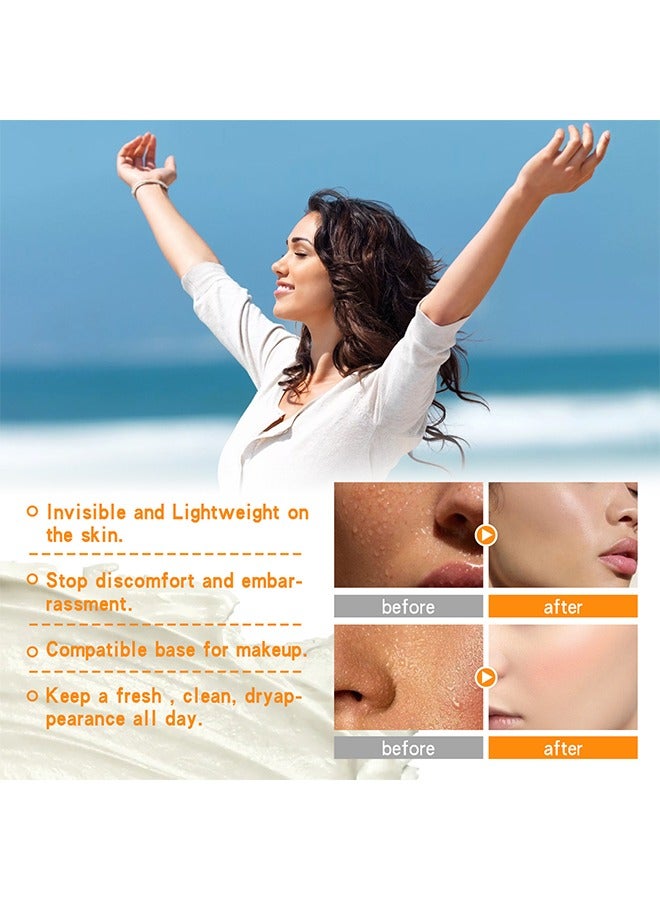 إيلهو غسول وجه ممتص للعرق ، مانع عرق للوجه ، تثبيط العرق ، غسول للخد والجسم والجبهة وفروة الرأس جاف ، فرط التعرق المفرط ، التحكم في البشرة الدهنية 50 مل - Image 5