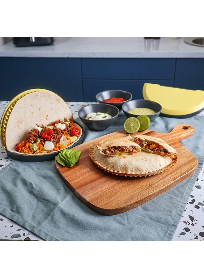 عام سدادات التورتيلا كبيرة-لثلاثة-12 بوصة من الدقيق التورتيلا | اصنع سندويشات التاكو المختومة ، الكويساديلا ، بوريتو وأكثر | وجبات خالية من الفوضى في ثوانٍ | - Image 3