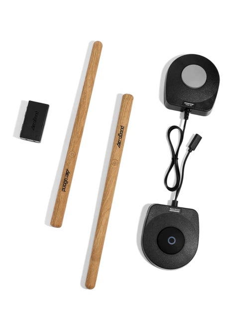 AeroBand Electronic Drum Set PocketDrum2 MAX, Air Drum Sticks & Pedals & Bluetooth Adapter, Play Drum Anywhere Anytime, 8 Tones and USB Midi (Earphone Included)
