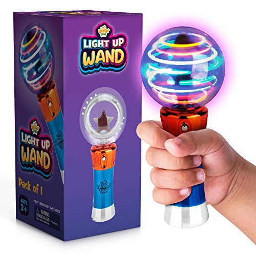 IPIDIPI TOYS Spinning Light Up LED Magic Wand for Kids Easter Basket Stuffers Light Up Toys Goodie Bag Filler Ideal Gift Birthday Party Favors for Boys Girls - Image 1