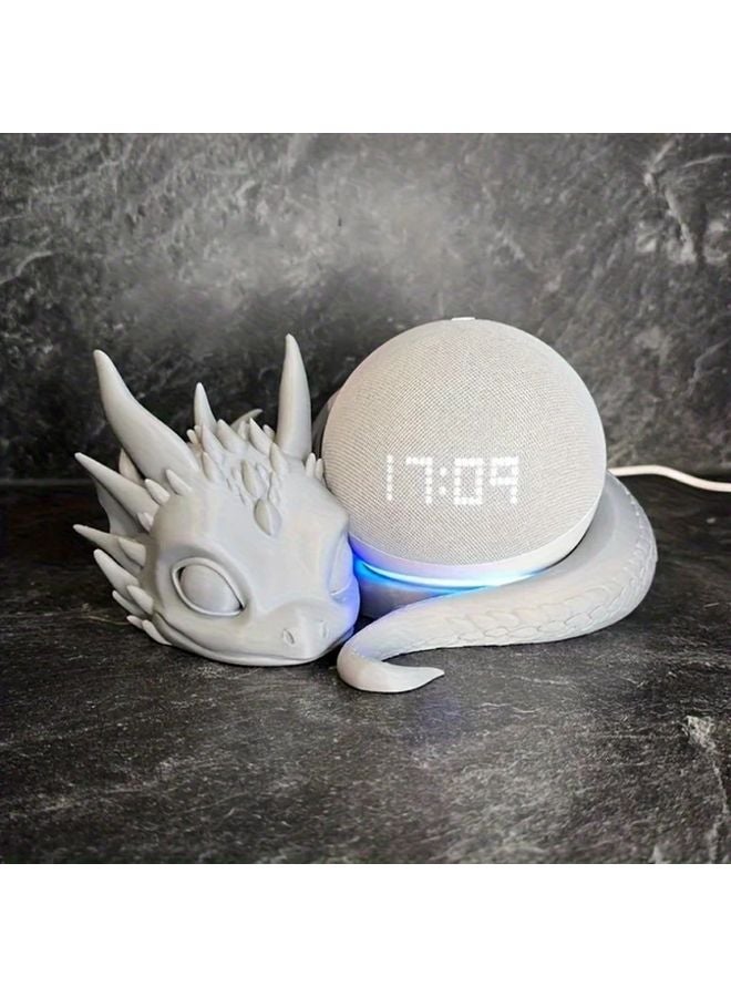 Echo Dot Stand For 4th 5th Gen Alexa Speaker Adjustable Height Durable Black - Image 4