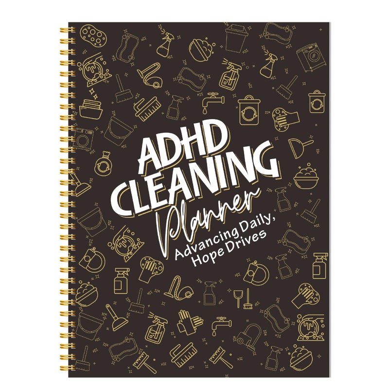 TAMUTO ADHD Cleaning Planner, Weekly and Monthly Organizing Planner with Cleaning Schedule and Checklist for Adults, Women for Household, Home, Kitchen, Bathroom, Bedroom Chores - Image 1