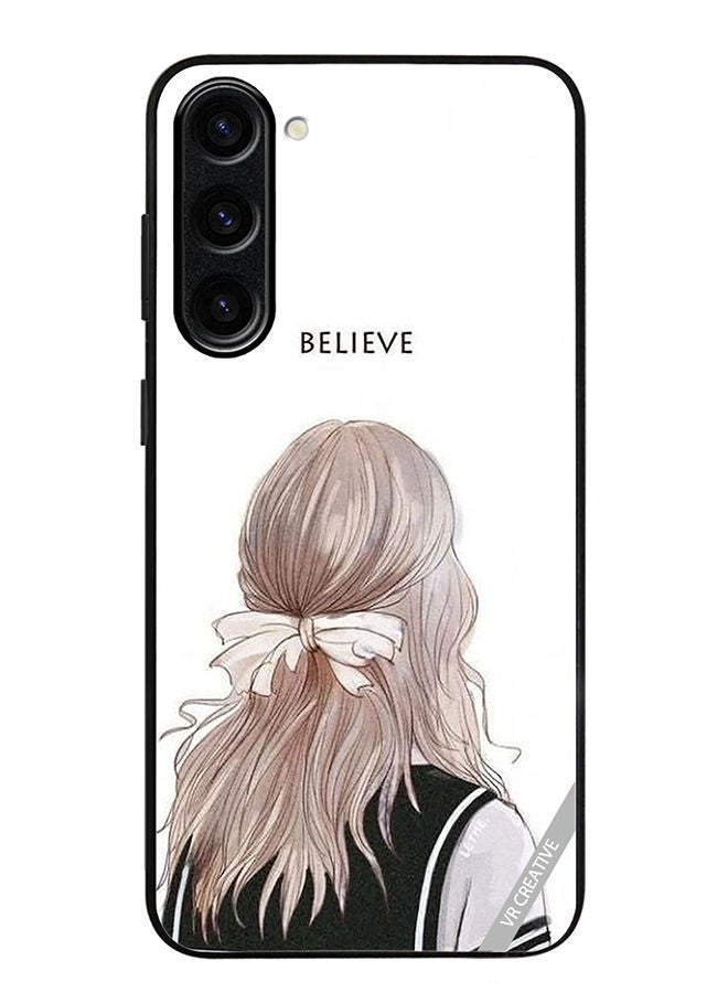 VR CREATIVE Protective Case Cover For Samsung Galaxy S23 Believe With Girl Design Multicolour - Image 1