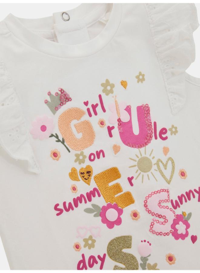 جس Kids Short Sleeve T-Shirt And Leggings Set  - Image 3