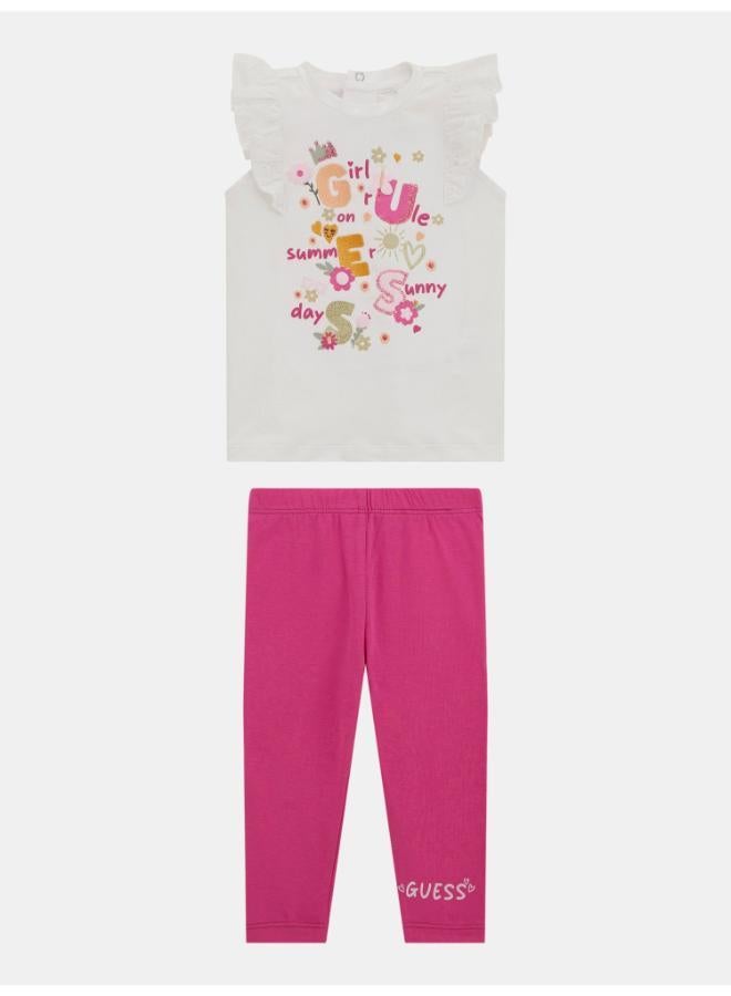 جس Kids Short Sleeve T-Shirt And Leggings Set  - Image 1