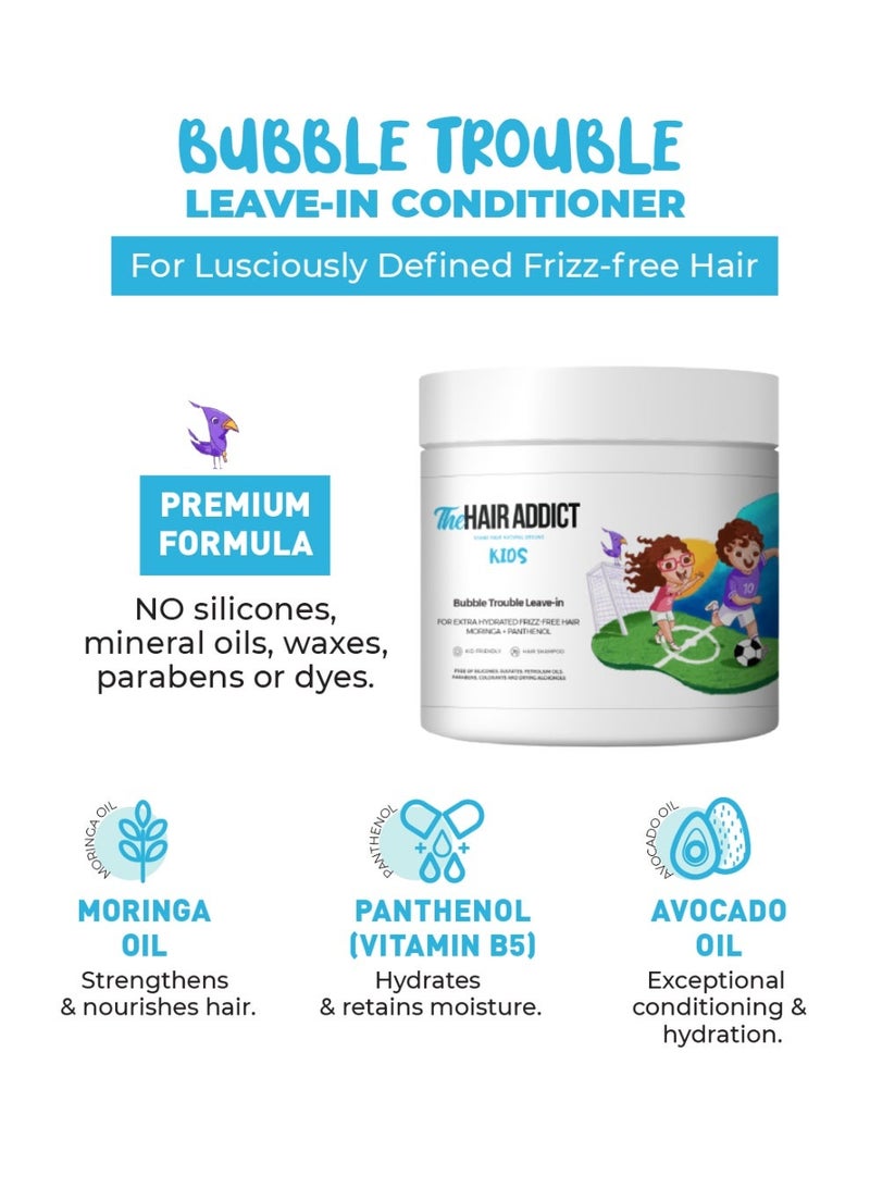 ذا هير أديكت بابل ترابل بلسم ليف إن للأطفال 250 مل -  لشعر خالٍ من التجعد - Image 2