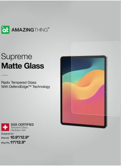 AMAZINGthing Amazing Thing Radix for iPad Pro 11 inch M4 (2024) Screen Protector Tempered Glass with Defend Edge technology - MATTE  - Image 2