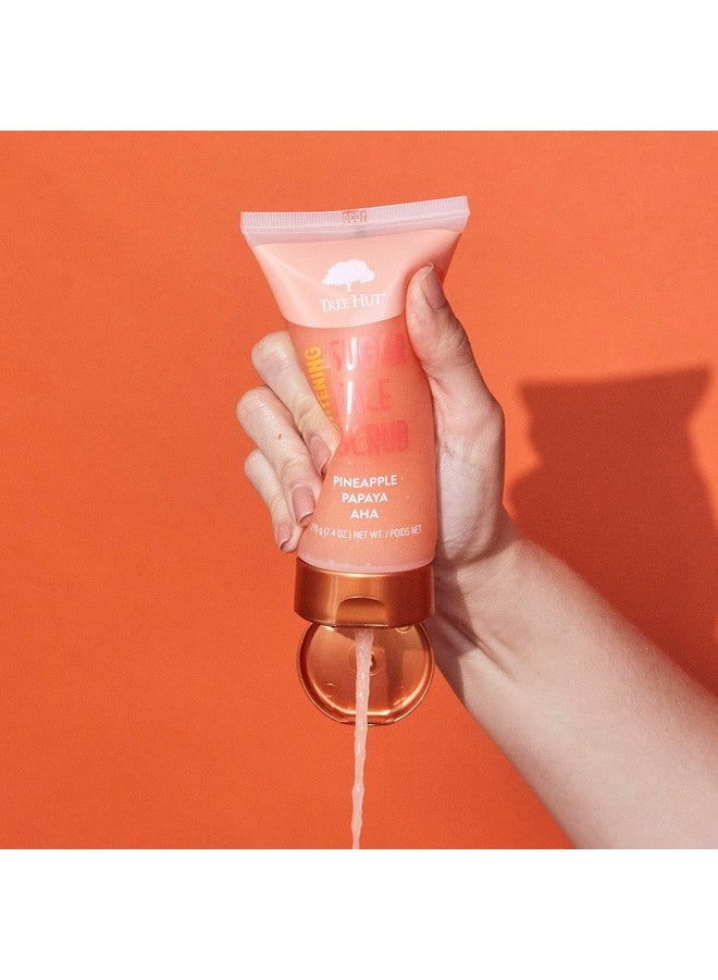 تري هت مقشر الوجه المفتح من تري هت بالأناناس والبابايا | ينظف المسام بعمق لإزالة الجلد الميت والشوائب | العناية الأساسية المغذية للجسم | 7.4 أونصة سائلة - Image 3