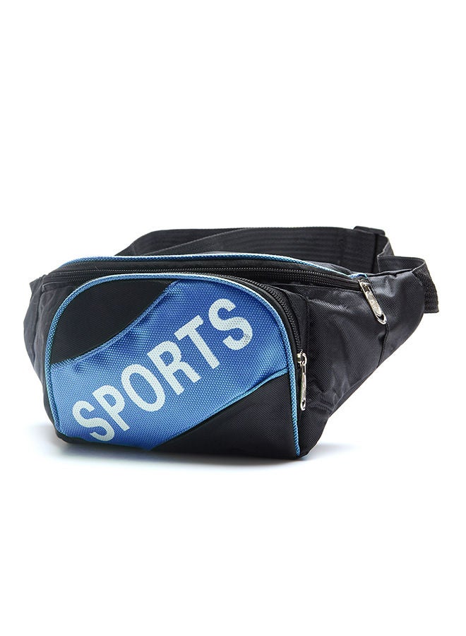 NIBEMINENT Sports Waist Belt Bag Black/Blue  - Image 1