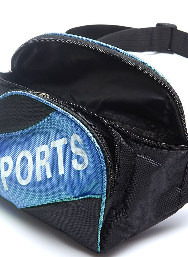 NIBEMINENT Sports Waist Belt Bag Black/Blue  - Image 5