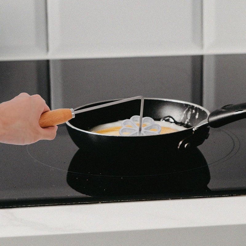 Frying Snack Mold Set 3pcs Nonstick Aluminum Cookie Mold with Handle Hollow Flower round Shapes DIY Kitchen Frying Tool for Homemade Snacks - Image 5