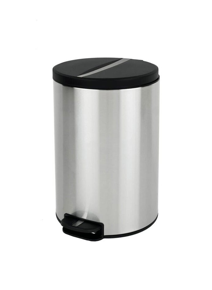 EKO NOVA SERIES | Brushed Stainless Steel Finish | Soft-Closing | Fingerprint-Resistant | Step Trash Bin | Medium | 12L  - Image 1
