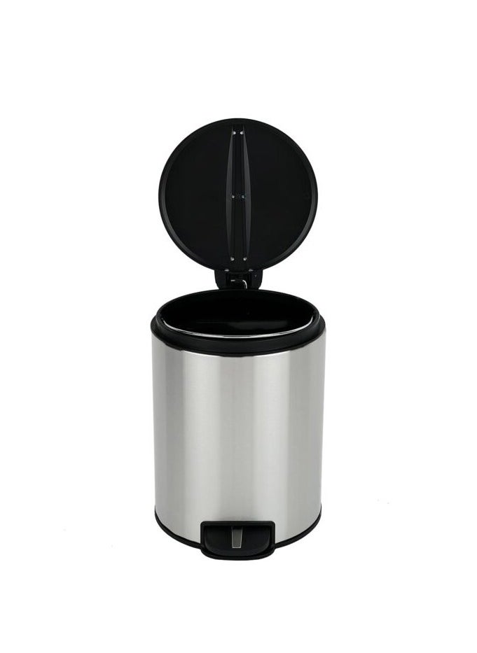 EKO NOVA SERIES | Brushed Stainless Steel Finish | Soft-Closing | Fingerprint-Resistant | Step Trash Bin | Medium | 12L  - Image 2