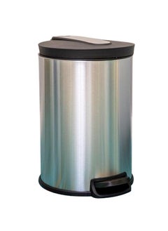 EKO NOVA SERIES | Brushed Stainless Steel Finish | Soft-Closing | Fingerprint-Resistant | Step Trash Bin | Medium | 12L 