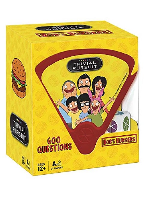 Trivial Pursuit Bob'S Burgers (Quickplay Edition) ; Trivia Game Questions From Bob'S Burgers ; 600 Questions & Die In Travel Container ; Officially Licensed Bob'S Burgers Game?