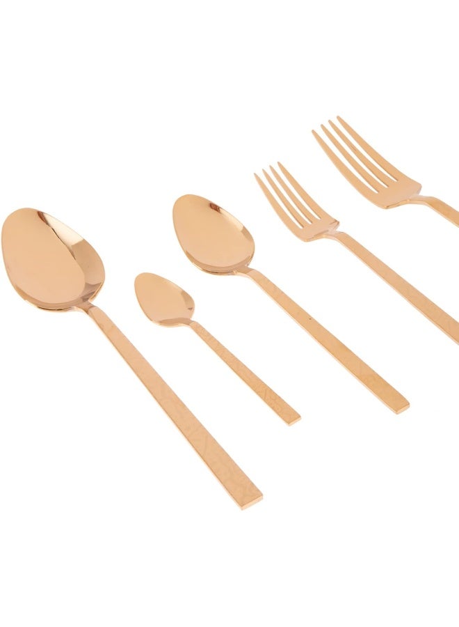 AKDC Ozlife Cutlery Set L(28Cm)Xw(38Cm)Xh(7Cm) Golden - Image 3