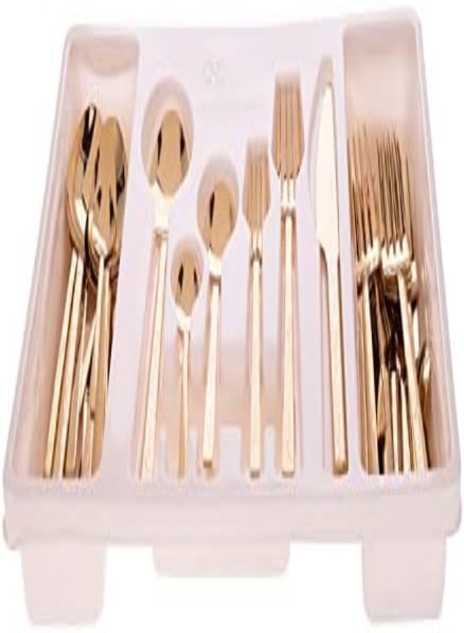 AKDC Ozlife Cutlery Set L(28Cm)Xw(38Cm)Xh(7Cm) Golden - Image 4