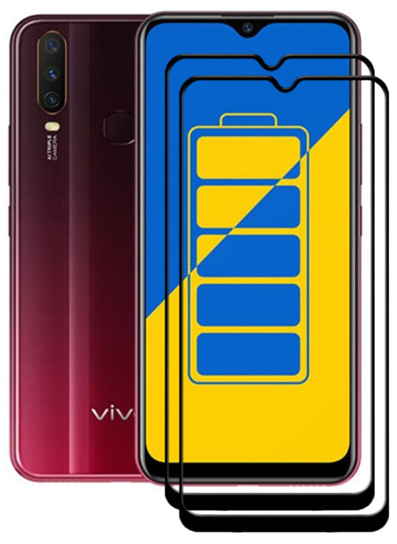 ACLIX 2 Pieces Antistatic ESD Dustproof Premium Quality High Definition Tempered Glass Screen Protector Designed For vivo Y15 - Image 1