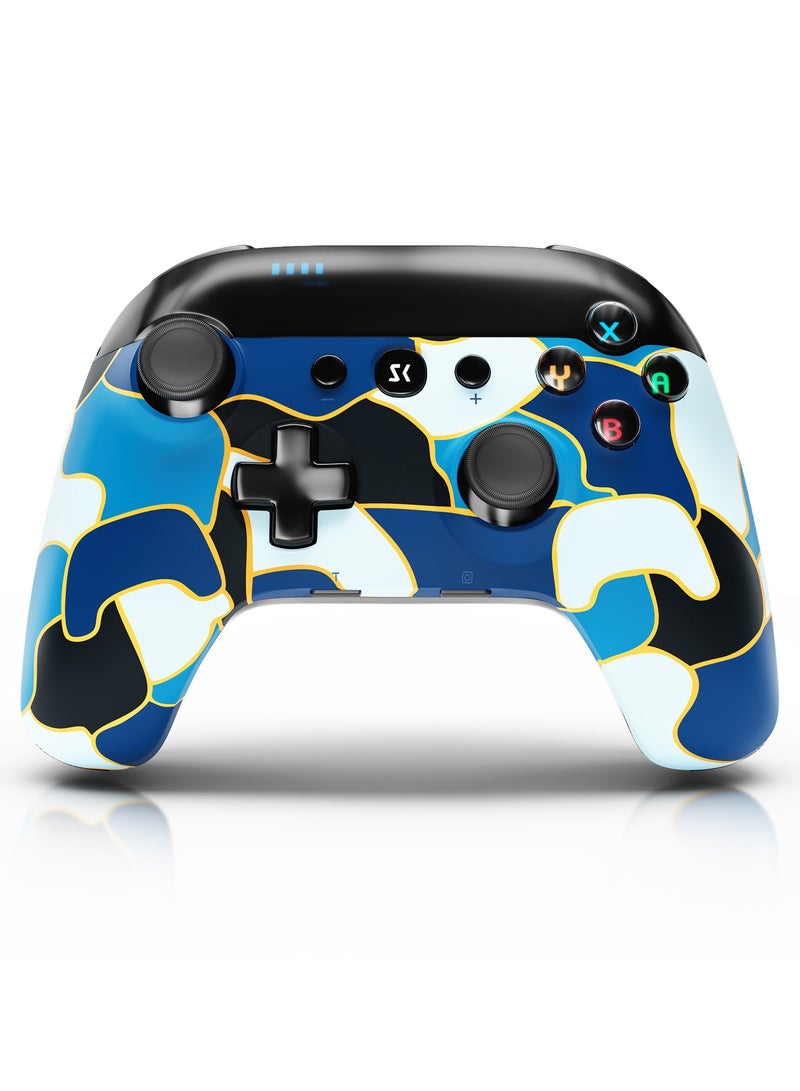 Wireless Gaming Gamepad Suitable for Switch, PC, Android, Simulates Real Vibration and Precise Buttons, Cool Gaming Controller for Children and Adults  - Image 1