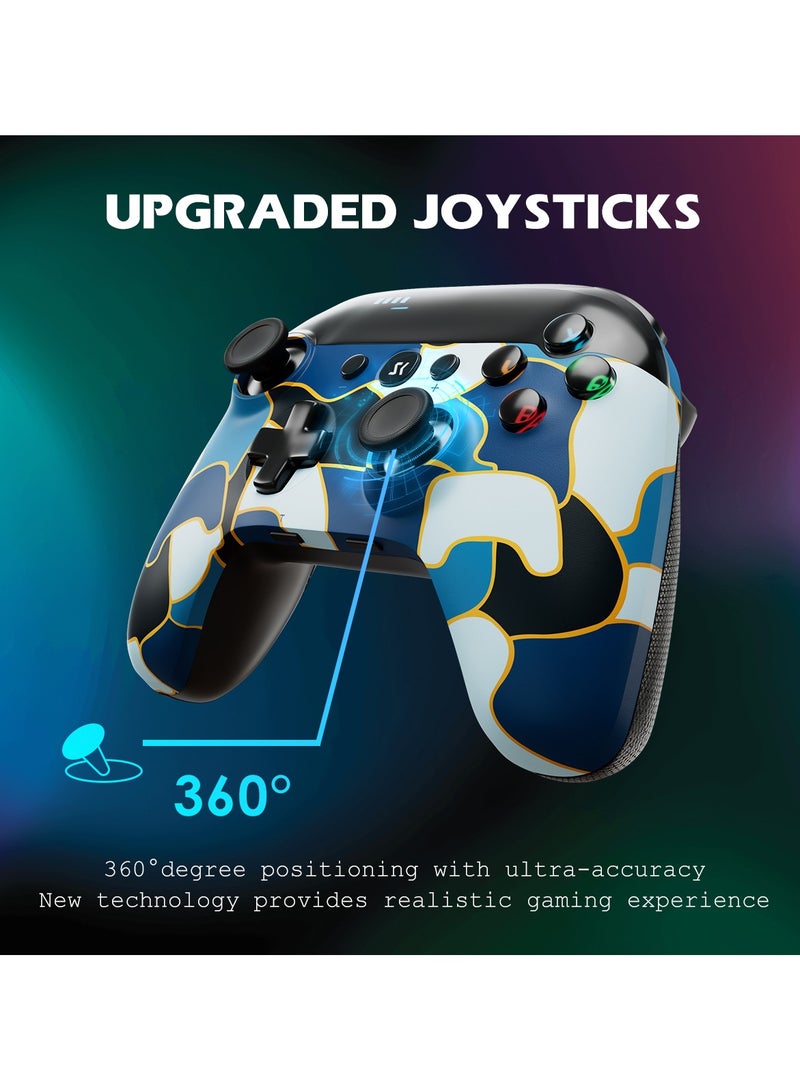Wireless Gaming Gamepad Suitable for Switch, PC, Android, Simulates Real Vibration and Precise Buttons, Cool Gaming Controller for Children and Adults  - Image 2