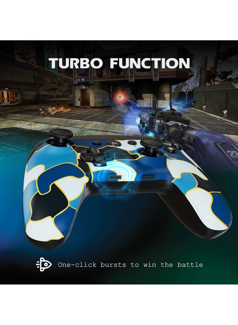 Wireless Gaming Gamepad Suitable for Switch, PC, Android, Simulates Real Vibration and Precise Buttons, Cool Gaming Controller for Children and Adults  - Image 3