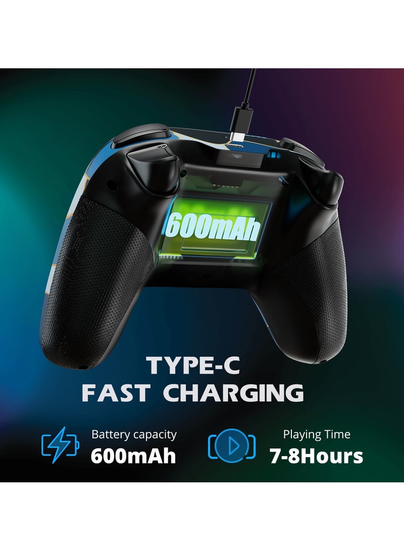 Wireless Gaming Gamepad Suitable for Switch, PC, Android, Simulates Real Vibration and Precise Buttons, Cool Gaming Controller for Children and Adults  - Image 4