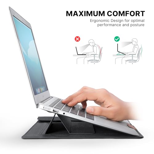 Skyvik Elev8 2 in 1 Laptop Carry Sleeve & Stand for Office and Travel for 13" & 15" - Image 5