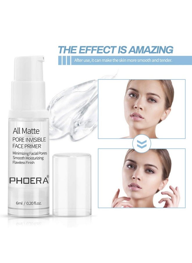 Phoera - Primer Face Foundation Primers,Face Primer For Makeup Long Lasting Hydrating Smoothing Isolated Moisturizing Oil Free Effect Make Up Base Matte Makeup Primer (6Ml) - Image 1