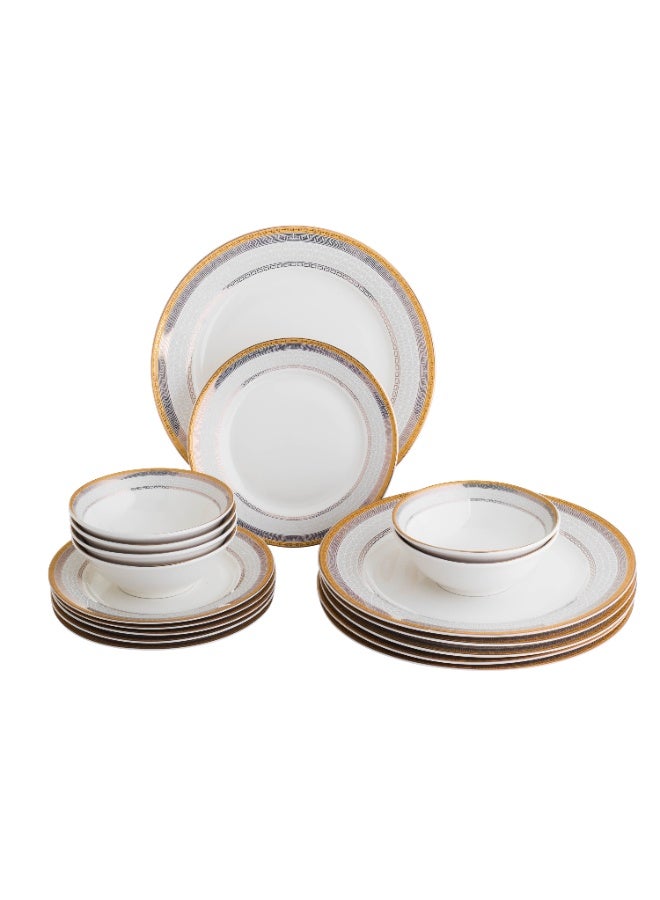 باصرة طقم عشاء بورسلين مكون من 18 قطعة - 4 أشخاص - Image 2
