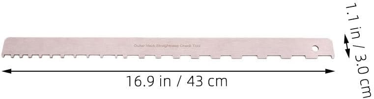 Lurrose 2pcs Guitar Neck Notched Straight Edge Luthiers Tools for Most Electric Guitar Fretboard and Frets Musical Instrument Part - Image 2