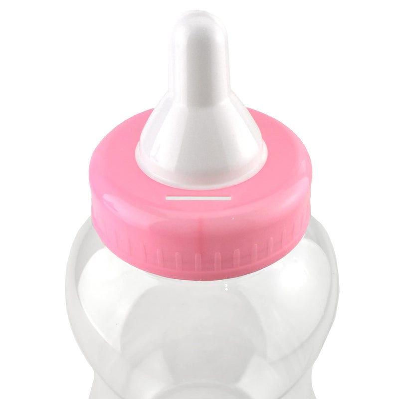 Homeford Jumbo Plastic Baby Milk Bottle Coin Bank, 15-Inch - Light Pink - Image 2