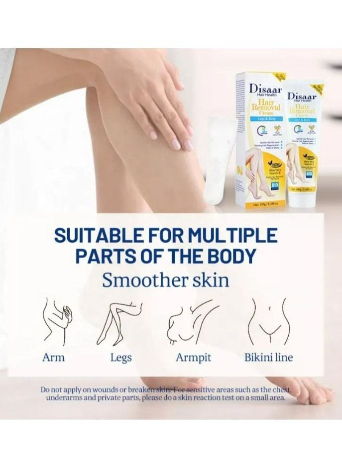 Disaar - Hair Removal CREAM ALOE VERA&VITAMIN E 100 g - Image 1