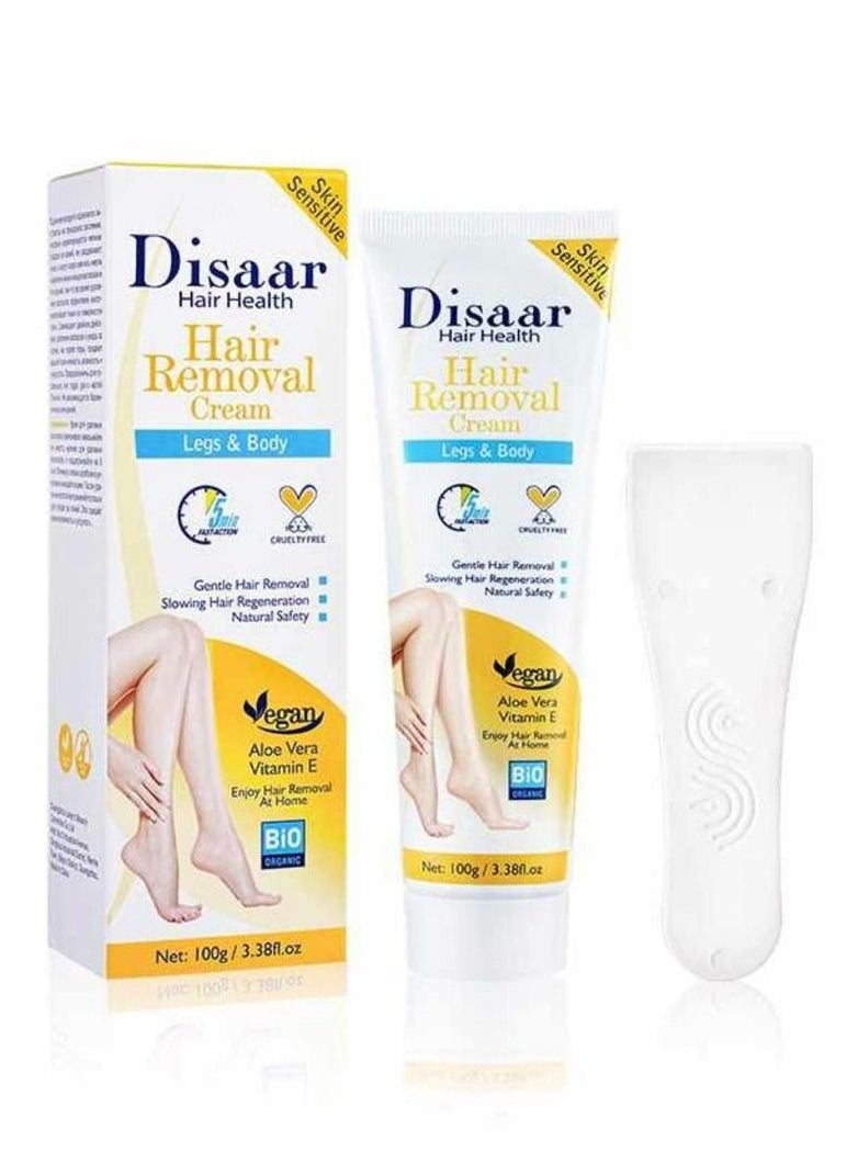 Disaar - Hair Removal CREAM ALOE VERA&VITAMIN E 100 g - Image 1