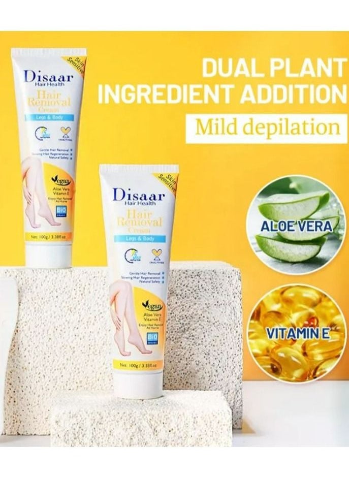 Disaar - Hair Removal CREAM ALOE VERA&VITAMIN E 100 g - Image 1
