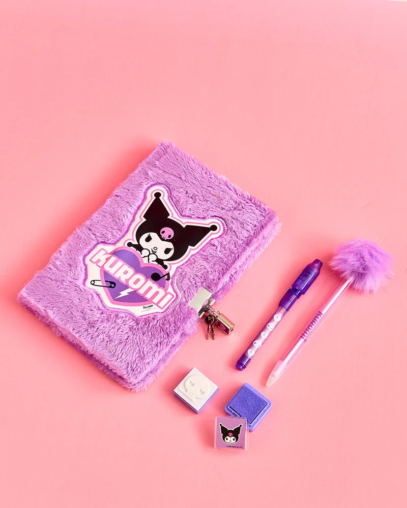 REDTAG Purple Kuromi Secret Plush Notebook