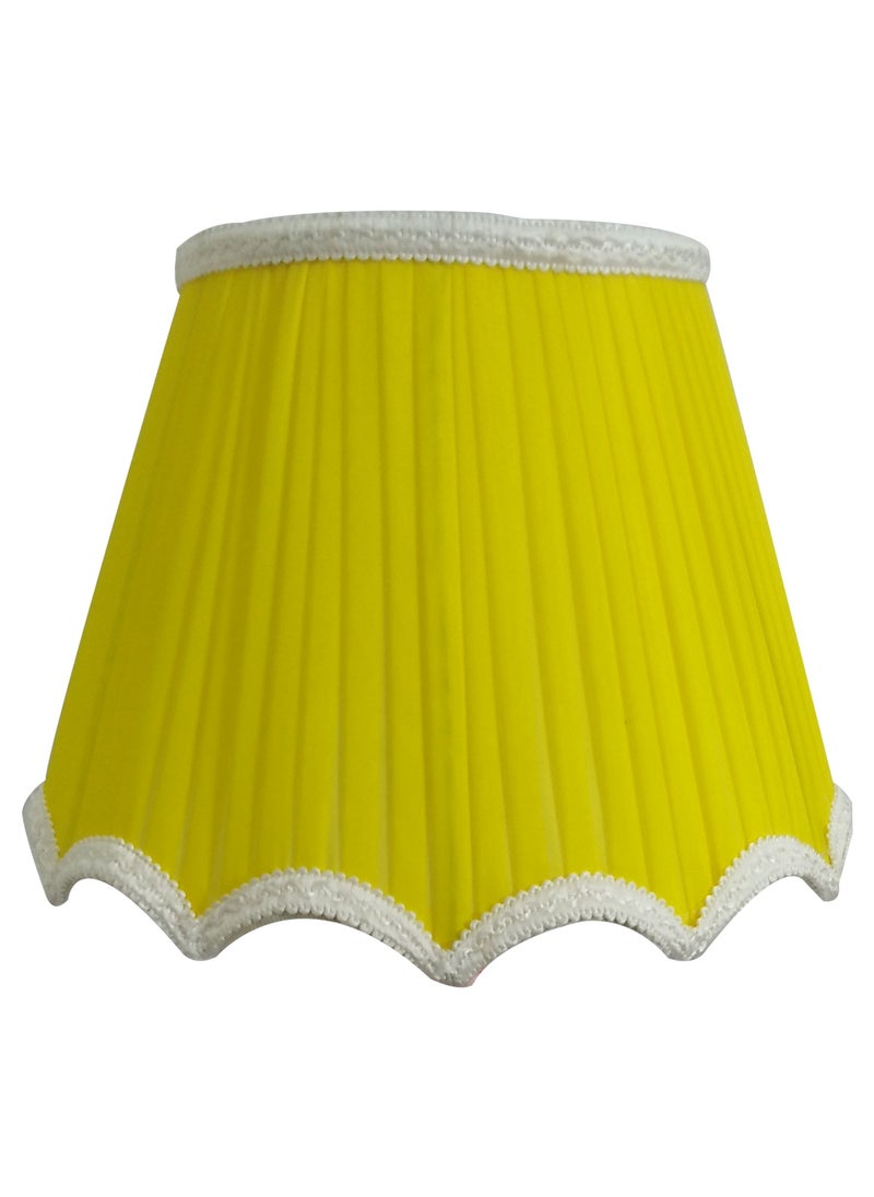 Generic Shabuh pelisse, yellow color, size 35 cm. All colors are available. It can be cleaned and washed. Suitable for lampshades  - Image 1