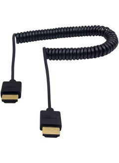 Duttek كابل HDMI ملتف 4K كابل HDMI ملتف رفيع للغاية كابل HDMI ذكر إلى ذكر موسع كابل ملتف لتلفاز 3D و 4K Ultra HD HDMI 2.0 محول كابل تمديد (2.5 متر 8.2 قدم)  - Image 1