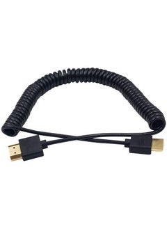Duttek كابل HDMI ملتف 4K كابل HDMI ملتف رفيع للغاية كابل HDMI ذكر إلى ذكر موسع كابل ملتف لتلفاز 3D و 4K Ultra HD HDMI 2.0 محول كابل تمديد (2.5 متر 8.2 قدم)  - Image 4