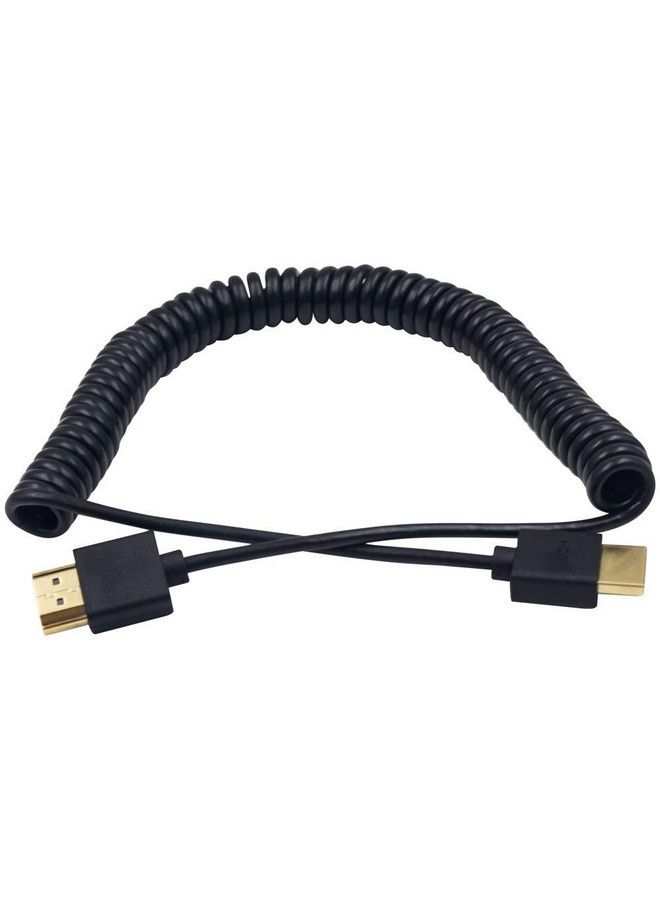 Duttek Hdmi Coiled Cable 4K Hdmi Coiled Cable Extreme Thin Hdmi Male To Male Extender Coiled Cable For 3D And 4K Ultra Hd Tv Stick Hdmi 2.0 Cord Extension Converter (2.5M 8.2Ft) - Image 4