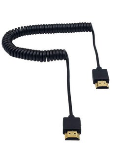 Duttek كابل HDMI ملتف 4K كابل HDMI ملتف رفيع للغاية كابل HDMI ذكر إلى ذكر موسع كابل ملتف لتلفاز 3D و 4K Ultra HD HDMI 2.0 محول كابل تمديد (2.5 متر 8.2 قدم)  - Image 3