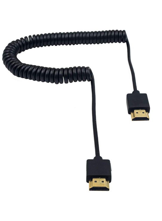 Duttek Hdmi Coiled Cable 4K Hdmi Coiled Cable Extreme Thin Hdmi Male To Male Extender Coiled Cable For 3D And 4K Ultra Hd Tv Stick Hdmi 2.0 Cord Extension Converter (2.5M 8.2Ft) - Image 3